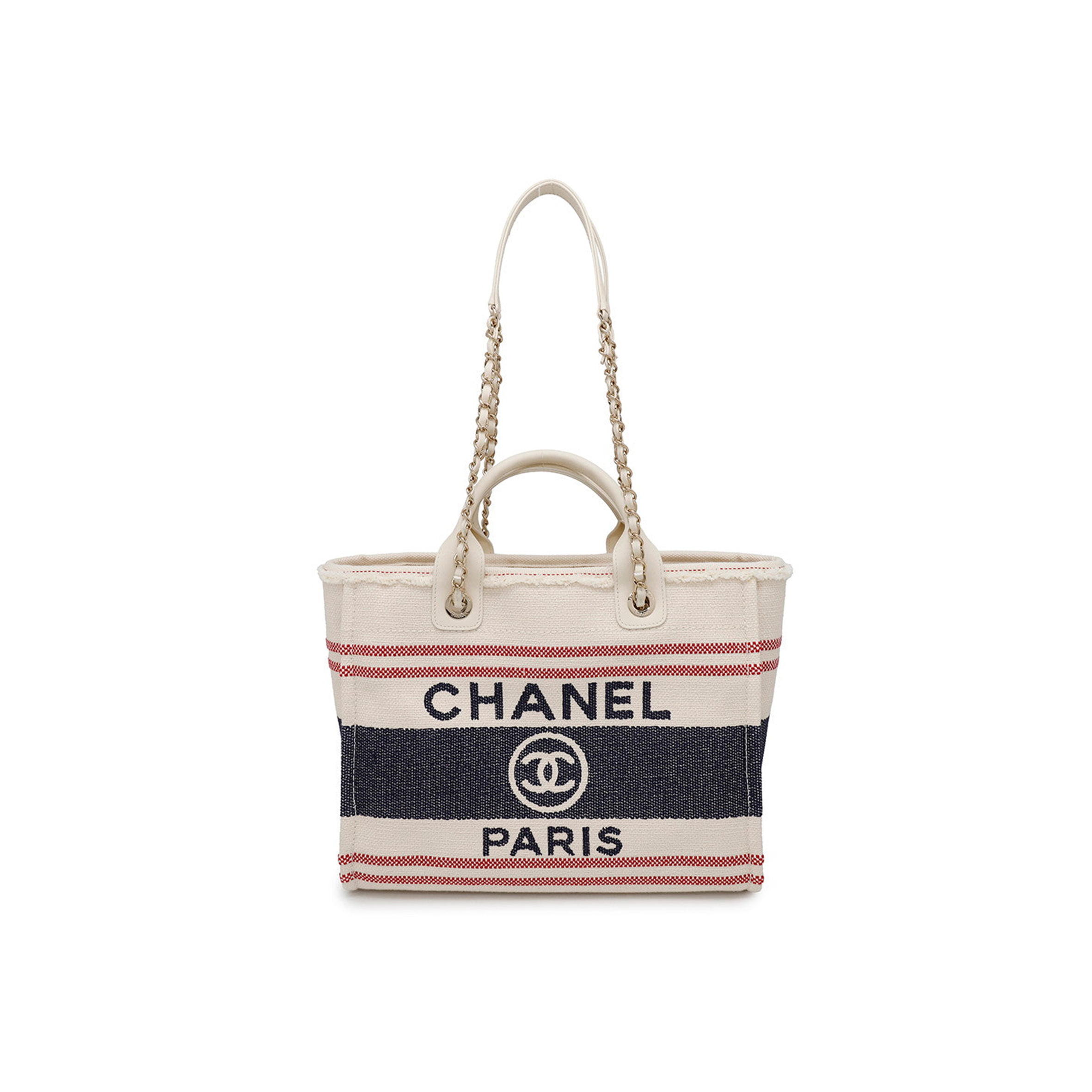 CHANEL SHOPPING BAG COTTON LEATHER AS3351 (34*27*15.5cm)